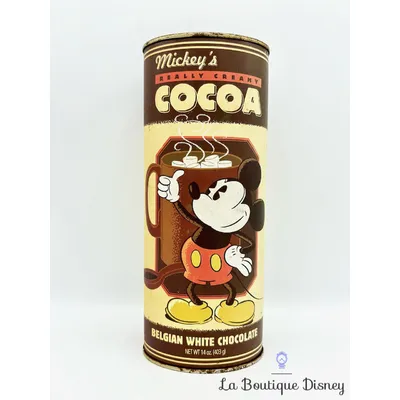Boite métal Mickey Really Creamy Cocoa Walt Disney World Disneyland USA vintage chocolat