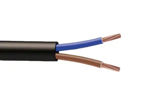 Cable H07RNF 2x (marron / bleu) à la coupe