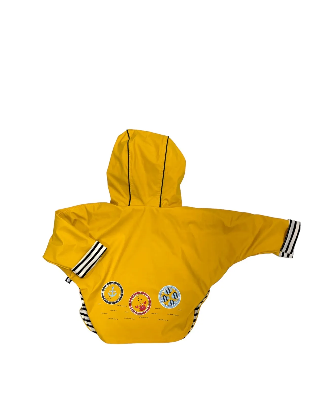Ciré marin pour bébé avec capuche et doublure 100% coton AQUAVAL
