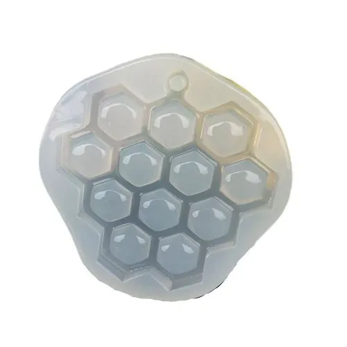 En nid d'abeille à miel pendentif 3d silicone de chocolat savon gâteau fondant gâteau l'argile résin sku-76194