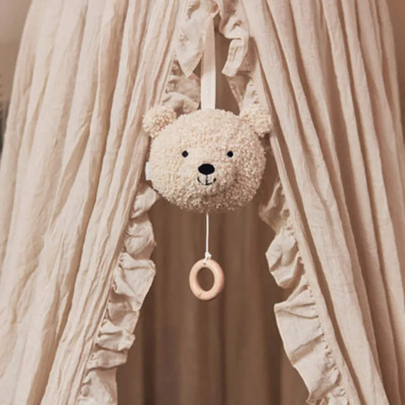 JOLLEIN - BOITE A MUSIQUE OURS NATUREL BOUCLETTE - littlecasba.com