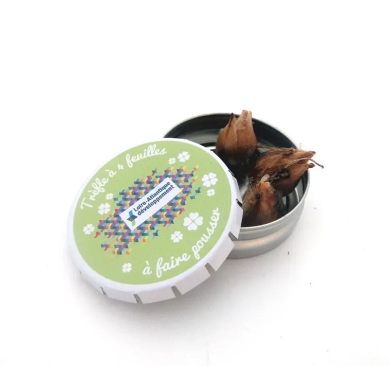Kit de plantation boite métallique "clic-clac" - Personnalisation incluse