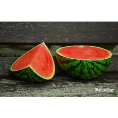 Lot de 25 Graines de Pastèque Crimson Sweet - Rafraîchissant et Diététique - Ronds très sucrée