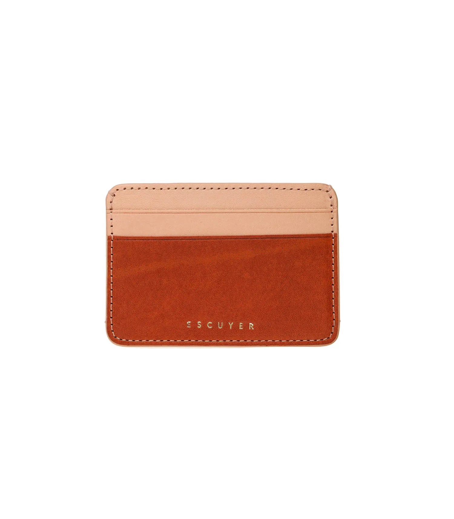 Porte-Carte Dulce Cognac / Pink Escuyer - Jane de Boy