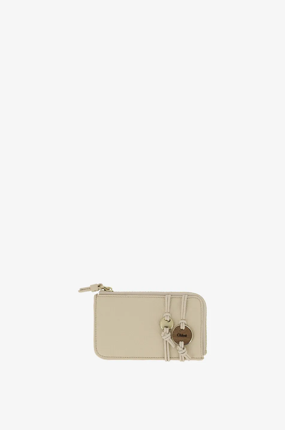 Porte-cartes zippé en cuir grainé Malou