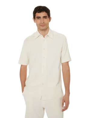 SAISON 1865  Chemise en coton éponge  - Beige