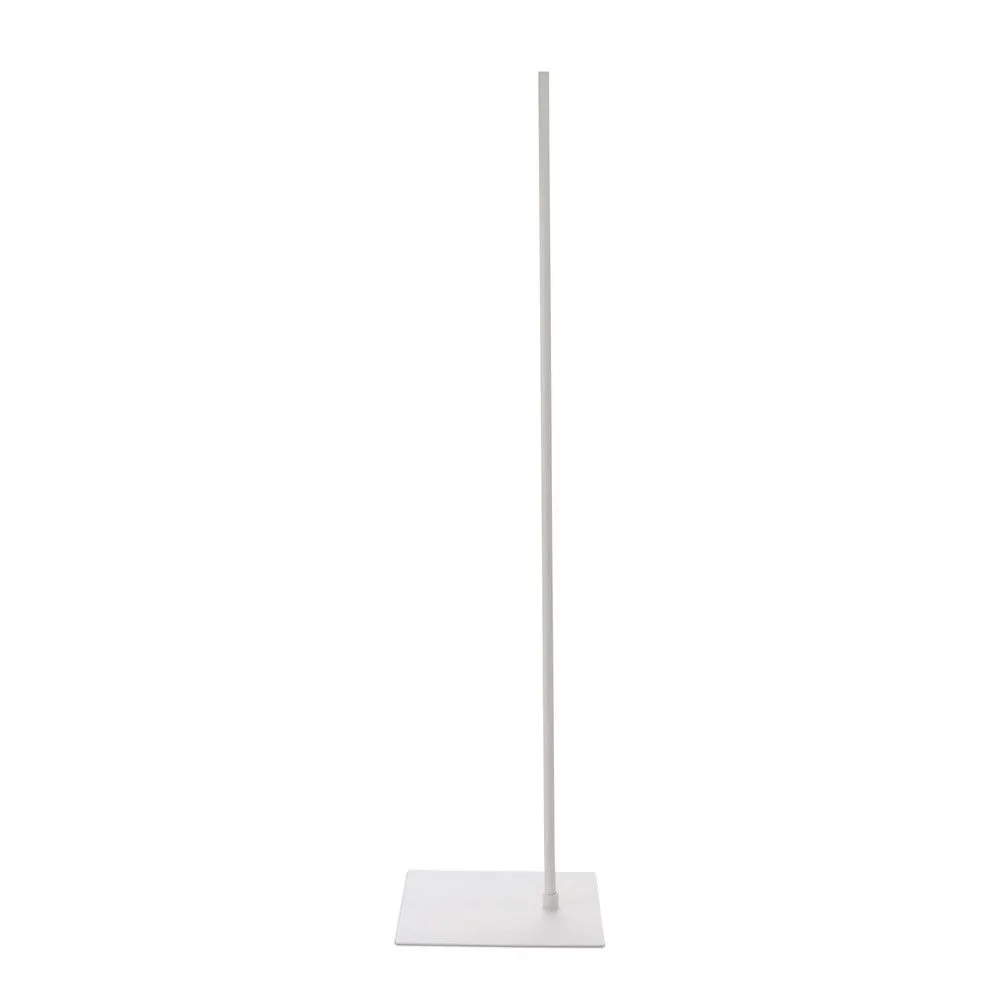Socle 30x40cm fixation hors centre tige 110cm epoxy blanc