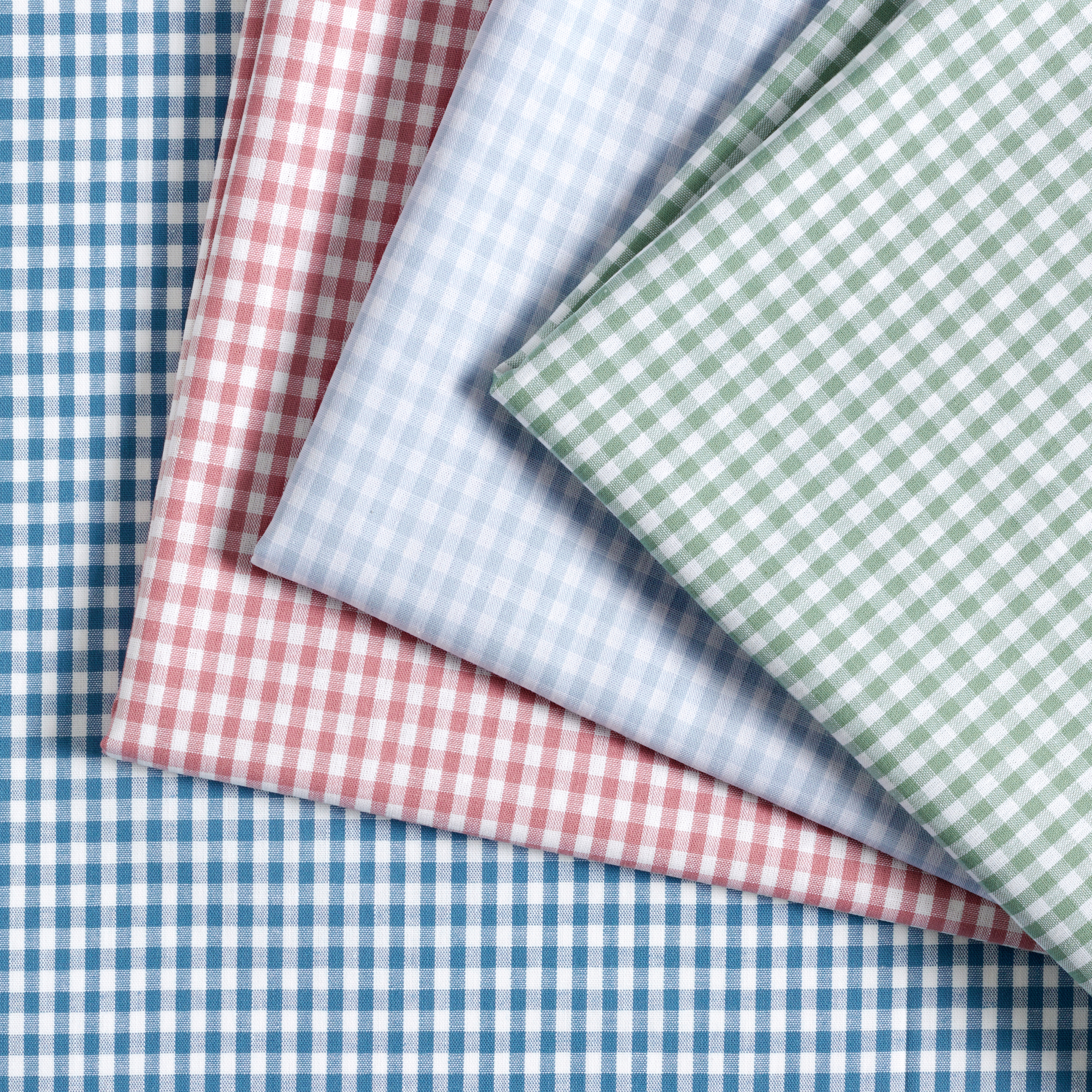 Tissu en coton Vichy à carreaux 0,5 cm – vieux rose/blanc