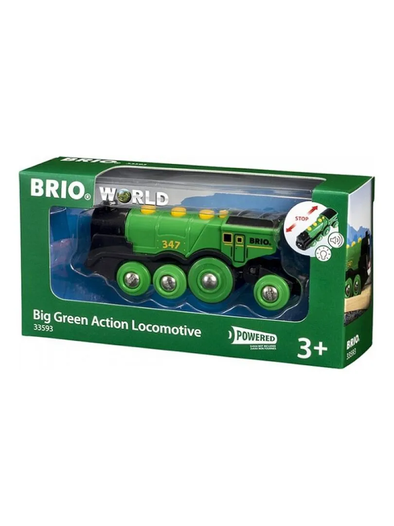 'brio' 33593 Locomotive Verte Puissante A Piles - N/A